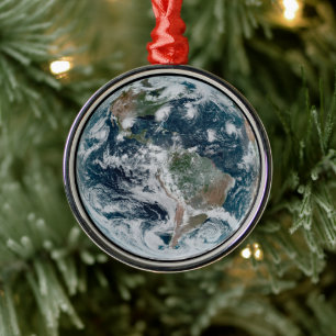 Een losse keten van tropische cyclonen metalen ornament