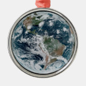 Een losse keten van tropische cyclonen metalen ornament (Voorkant)