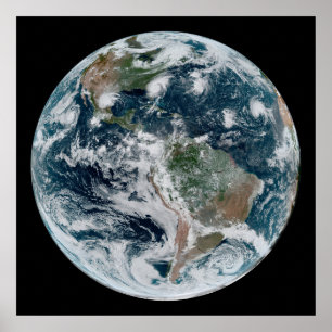 Een losse keten van tropische cyclonen poster