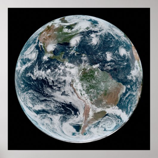 Een losse keten van tropische cyclonen poster (Voorkant)