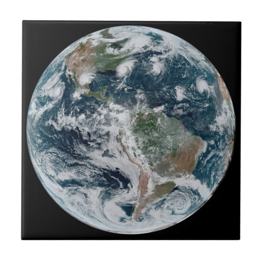 Een losse keten van tropische cyclonen tegeltje (Voorkant)