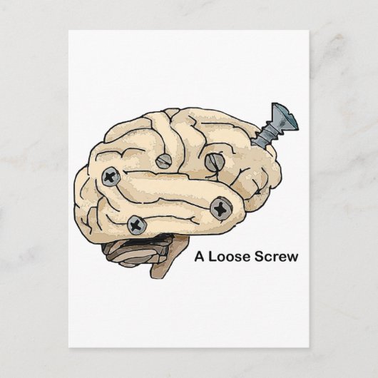 Een losse schroef briefkaart (Voorkant)