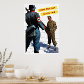 Een losse talk kan dit veroorzaken poster (Keuken)