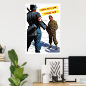Een losse talk kan dit veroorzaken poster (Thuiskantoor)