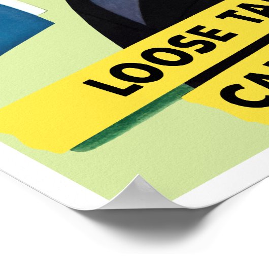 Een losse talk kan levens kosten - WWII Poster (Hoek)