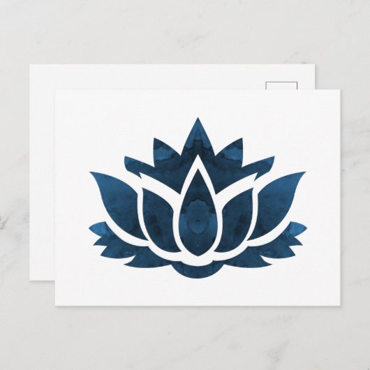 Een lotus briefkaart (Voorkant / Achterkant)