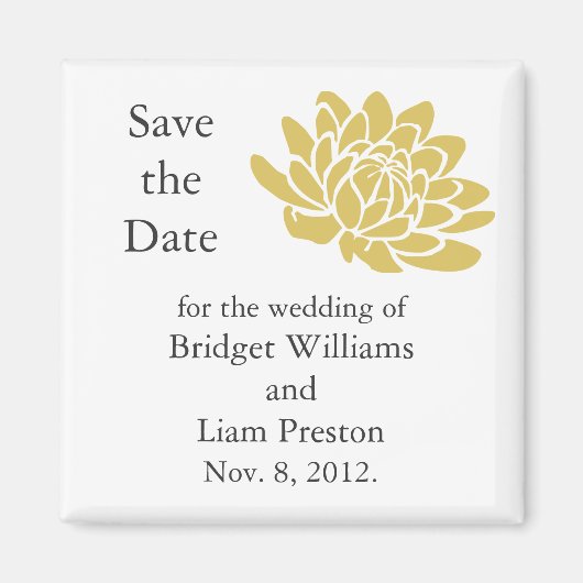 Een Lotusventilator sparen de Magnet van de Datum  (Voorkant)