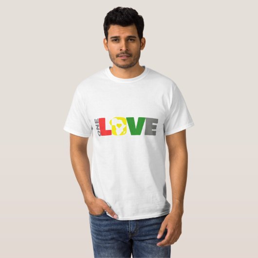 ÉÉN LOVE-AFRIKA T-SHIRT (Voorkant volledig)