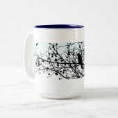 een Love.story: KRUISEN Tweekleurige Koffiemok (Voorkant links)