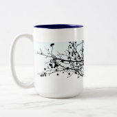 een Love.story: KRUISEN Tweekleurige Koffiemok (Links)