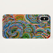 Een Lovely Philip Jacobs Fabric Fungi iPhone case (Achterkant (horizontaal))