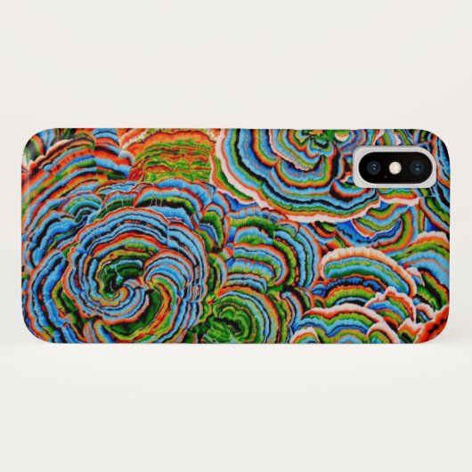 Een Lovely Philip Jacobs Fabric Fungi iPhone case (Achterkant (horizontaal))