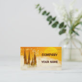 Een luchtkasteel visitekaartje (Staand voorkant)