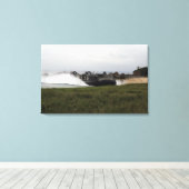 Een luchtkussen van een landingsvaartuig komt aan canvas afdruk (Insitu (Houten vloer))