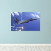 een luchtmacht F-15E stakingsarend Canvas Afdruk (Insitu (Houten vloer))