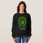 Eén Lucky 3rd Grade Teacher Rainbow St Patricks Da Trui (Voorkant volledig)