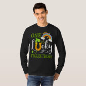 Eén Lucky 4e klas leraar St Patrick S Day Rainb T-shirt (Voorkant volledig)