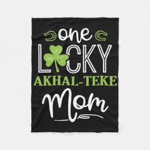 Een Lucky Akhal-teke Horse Mom Ierse paardrijden Fleece Deken