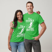 Eén Lucky Alpine Skiing Coach St. Patrick's Day T-shirt (Unisex)