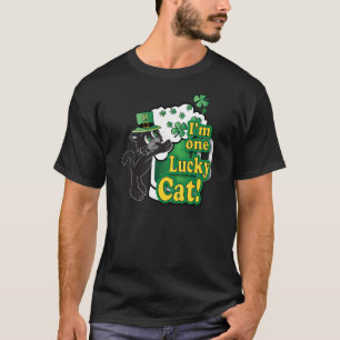 Een 🍀 Lucky Beer Drink Irish Cat T-shirt