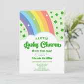 Een Lucky Charm St. Patrick's Day Baby shower Kaart (Staand voorkant)