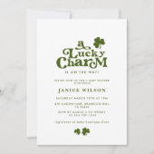Een Lucky Charm St. Patrick's Day Baby shower Kaart (Voorkant)