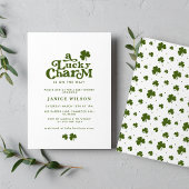 Een Lucky Charm St. Patrick's Day Baby shower Kaart