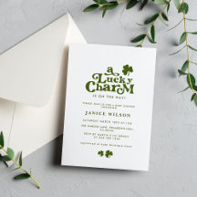 Een Lucky Charm St. Patrick's Day Baby shower