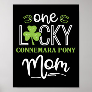 Een Lucky Connemara Pony Horse Mom Ierse Paard Poster