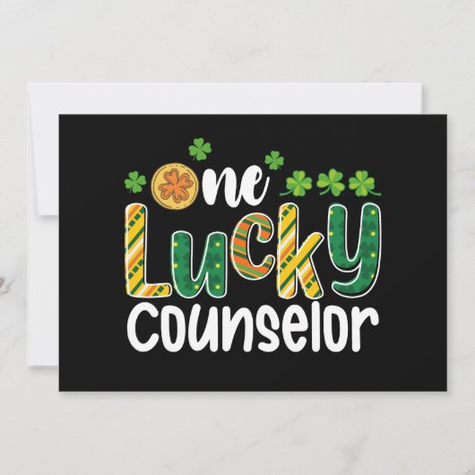 Een Lucky Counselor School St Patrick's Day Kaart (Voorkant)