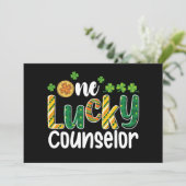 Een Lucky Counselor School St Patrick's Day Kaart (Staand voorkant)
