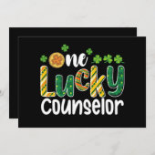 Een Lucky Counselor School St Patrick's Day Kaart (Voorkant / Achterkant)