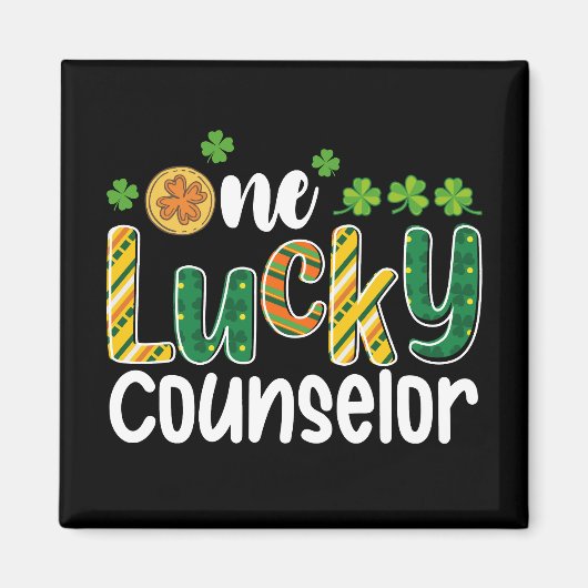 Een Lucky Counselor School St Patrick's Day Magneet (Voorkant)