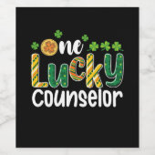 Een Lucky Counselor School St Patrick's Day Wijn Etiket (Enkel label)