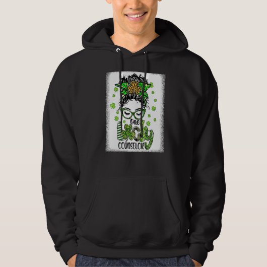 Een Lucky Counselor St Patrick's Day School Counse Hoodie (Voorkant)