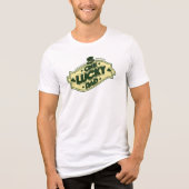 Een Lucky Dad Clover Leaf Vaderdag Tri-Blend Shirt (Voorkant)
