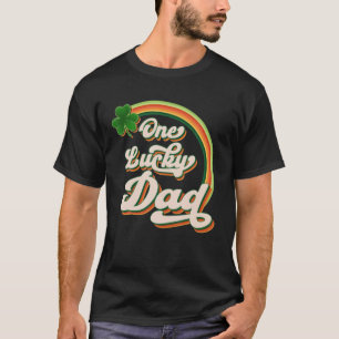Een Lucky Dad Funny Irish Clovers St Patrick's Day T-shirt