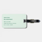 Een Lucky Day Retro Typografie Bagagelabel (Achterkant horizontaal)