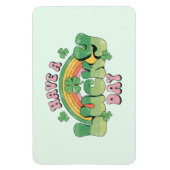 Een Lucky Day Retro Typografie Magneet (Verticaal)