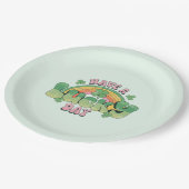 Een Lucky Day Retro Typografie Papieren Bordje (Gekanteld)