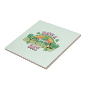 Een Lucky Day Retro Typografie Tegeltje (Zijkant)