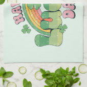 Een Lucky Day Retro Typografie Theedoek (Gevouwen)