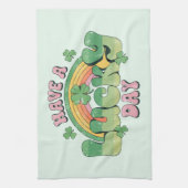 Een Lucky Day Retro Typografie Theedoek (Verticaal)