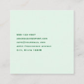 Een Lucky Day Retro Typografie Vierkante Visitekaartje (Achterkant)