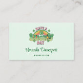 Een Lucky Day Retro Typografie Visitekaartje (Voorkant)