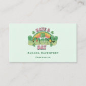 Een Lucky Day Retro Typografie Visitekaartje (Voorkant)