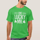 Een Lucky de heer St. Patricks Day Irish Shamrock T-shirt (Voorkant)