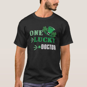 Eén Lucky Doctor Shamrock Irish Saint Patricks Day T-shirt
