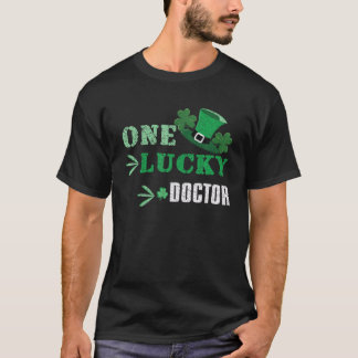 Eén Lucky Doctor Shamrock Irish Saint Patricks Day T-shirt