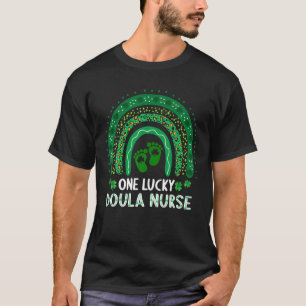 Eén Lucky Doula verpleegster kindergeneeskunde St T-shirt
